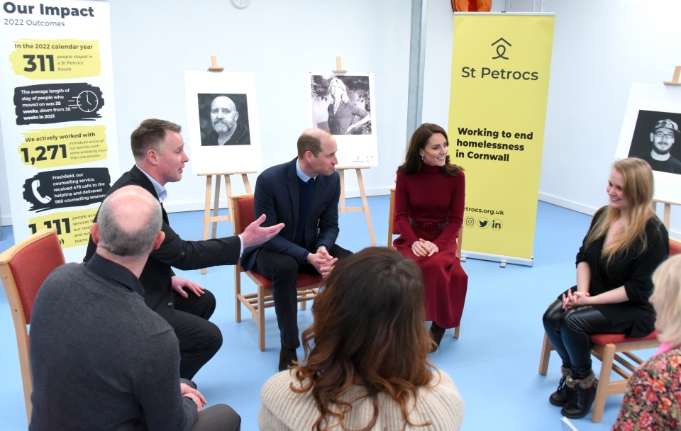 St Petrocs team up with Prince William to tackle homelessness