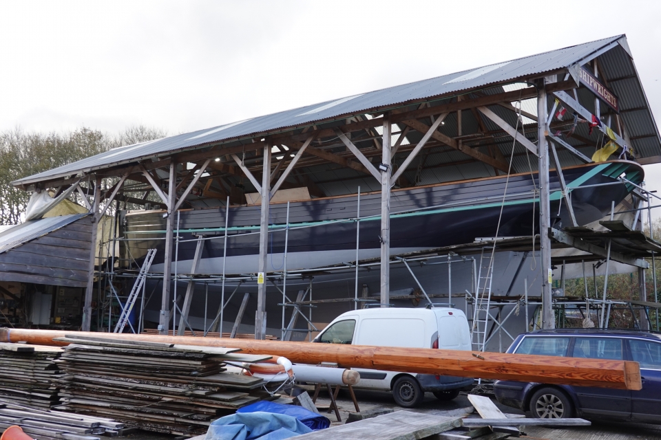 Rhoda Mary Shipyard is Faithfully Recreating Famous Cornish Cutter