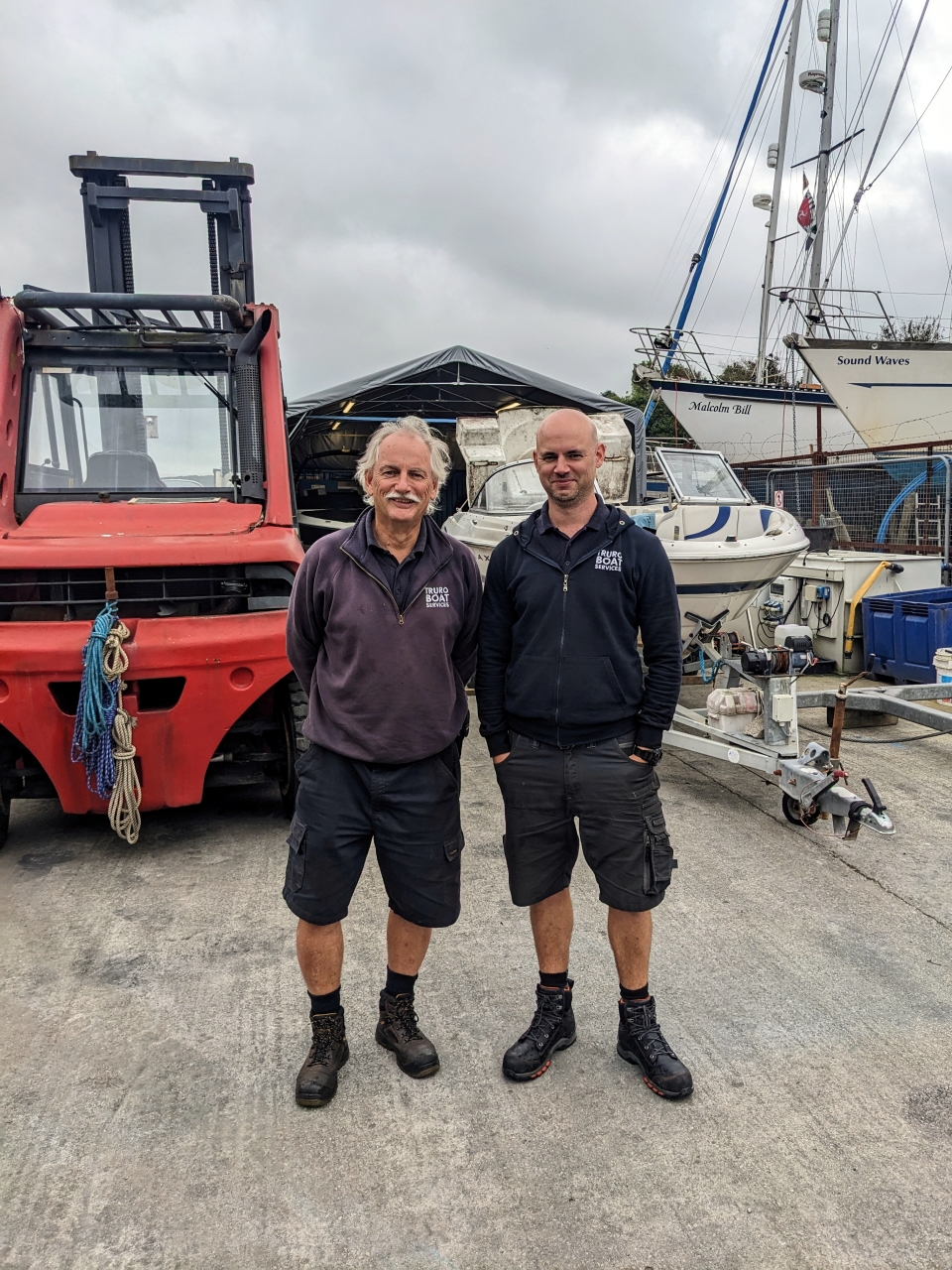 Father and son team help boat owners in Cornwall do their bit to protect marine environment
